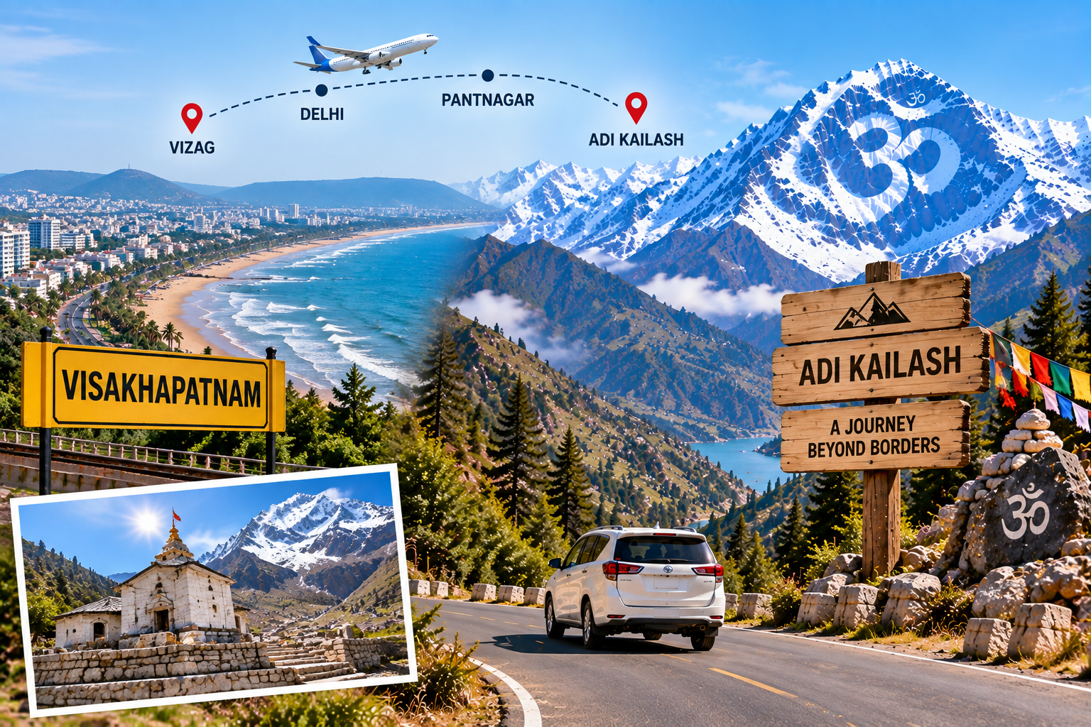 Adi Kailash Yatra Package from Vizag | Tour to Adi Kailash and Om Parvat